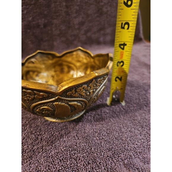 Napcoware Japan Golden Ceramic Blessing Bowl Bedside Trinket Bowl Planter C-9180 - Picture 11 of 13